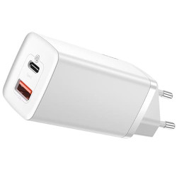 Зарядное устройство Baseus GaN2 Lite Quick Charger 65W CCGAN2L-B02 Белый - фото