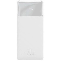Аккумулятор внешний Baseus Bipow Digital Display 20W 20000 mAh Белый - фото