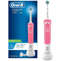 Электрическая зубная щетка Oral-B Vitality D100 Cross Action D100.413.1 Розовый - фото