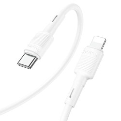 USB кабель Hoco X83 Victory Type-C to Lightning PD 20W, длина 1 метр Белый - фото