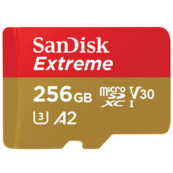  Карта памяти SanDisk Extreme microSDXC SDSQXAV-256G-GN6MN 256GB  - фото