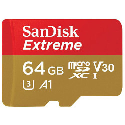  Карта памяти SanDisk Extreme microSDXC SDSQXAH-064G-GN6MN 64GB  - фото