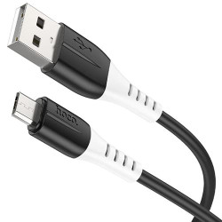 USB кабель Hoco X82 microUSB, длина 1 метр Черный - фото