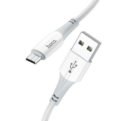USB кабель Hoco X70 Ferry microUSB, длина 1 метр Белый - фото