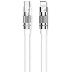 USB кабель Wekome WDC-187 Type-C+ Lighting 20W длина 1 метр Белый - фото
