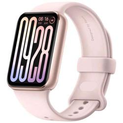 Фитнес-браслет Xiaomi Smart Band 9 Pro M2401B1 (Международная версия) Розовый, с розовым силиконовым ремешком - фото