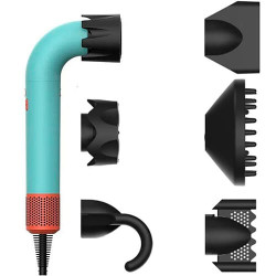 Фен для волос Beheart Hair Dryer X11 Pro 6 насадок (Европейская версия) Бирюзовый - фото