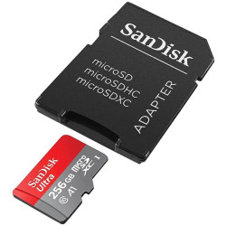 Карта памяти SanDisk Ultra microSDXC 256GB (SDSQUAC-256G-GN6MA 256GB) + SD адаптер - фото