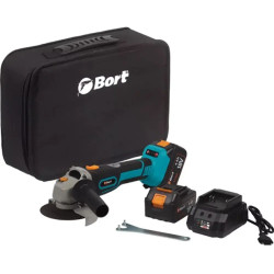 Угловая шлифмашина Bort BWS-18Li-125 (с 2-мя АКБ) - фото