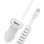 Автомобильное зарядное устройство iHave 2100mA micro+USB (id0202) White  - фото