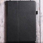 Чехол для iPad Pro 9.7 кожаная книга черный - фото