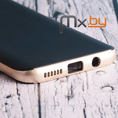 Чехол для Samsung Galaxy S8+ накладка (бампер) противоударный Ipaky Neo Hybrid (золотой карбон)