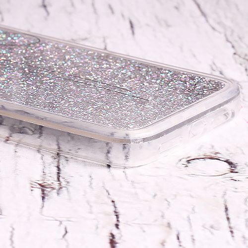Чехол для iPhone Xr накладка (бампер) Аквариум серебристый