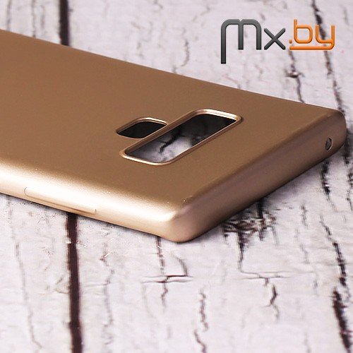 Чехол для Samsung Galaxy Note 9 накладка (бампер) J-Case Fashion Series силиконовый золотой