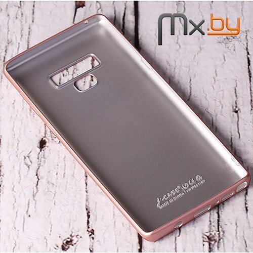 Чехол для Samsung Galaxy Note 9 накладка (бампер) J-Case Fashion Series силиконовый розовое золото