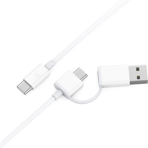 USB кабель ZMI 2 в 1 Type-C + Type-C, длина 1,0 метр (Белый)