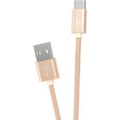 USB кабель Hoco X2 Knitted MicroUSB, длина 1,0 метр (Золотой) - фото