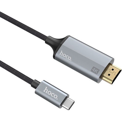 Кабель HOCO UA13 Type-C to HDMI (Серый) 