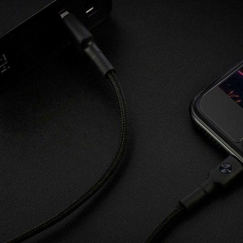 USB кабель ZMI MFi Lightning длина 30 см (Черный)