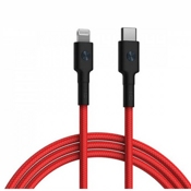 USB кабель ZMI Type-C+ Lighting для зарядки и синхронизации, длина 1,0 метр (Красный) - фото