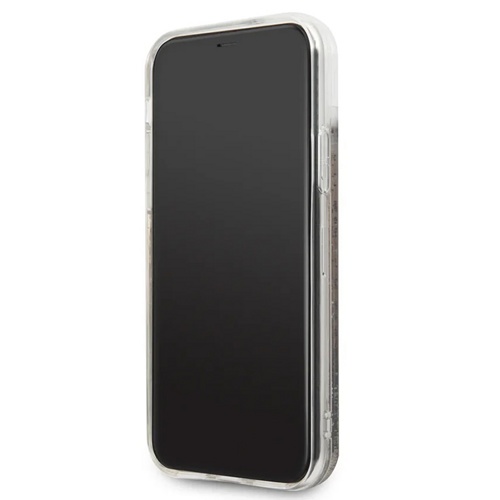 Чехол для iPhone 11 Pro накладка (бампер) Lagerfeld Glitter Karl Logo (Черный) 