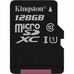 Карта памяти Kingston microSDXC 128Gb Class 10 UHS-I U1 (SDC10G2/128GBSP) - фото
