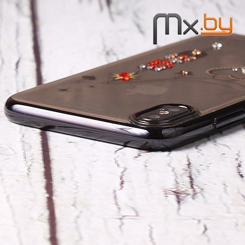 Чехол для iPhone X накладка (бампер) Kingxbar Crystal Loved со стразами Swarovski 