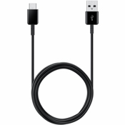 Комплект 2 шт USB кабеля Samsung Type-C для зарядки и синхронизации, длина 1,5 метра (Черный)  - фото