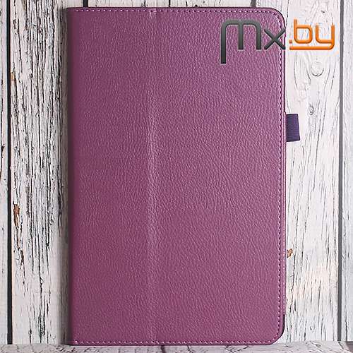Чехол для Samsung Galaxy Tab E 9.6 кожаный книга фиолетовый