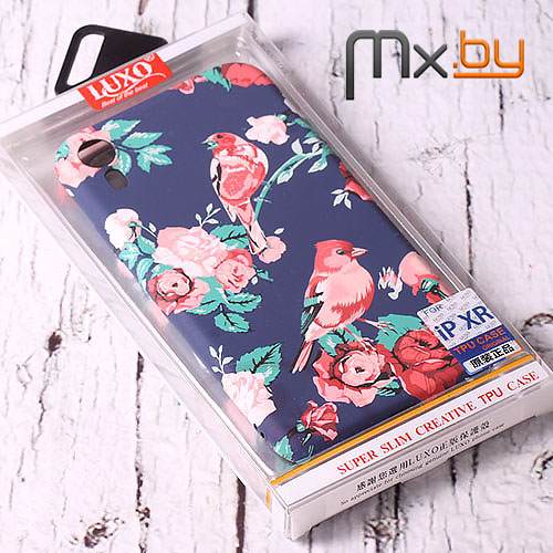 Чехол для iPhone Xr накладка (бампер) силиконовый Luxo Bullfinch
