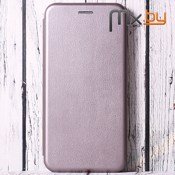 Чехол для Samsung Galaxy J4+ (2018) книга Magnetic Flip Wallet графитовый - фото