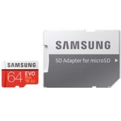 Карта памяти Samsung Evo Plus microSDXC 64Gb Class 10 UHS-I U1 + SD адаптер (MB-MC64GA) - фото