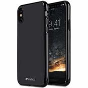 Чехол для iPhone X накладка (бампер) Melkco Poly Jacket TPU Case силиконовый черный матовый - фото