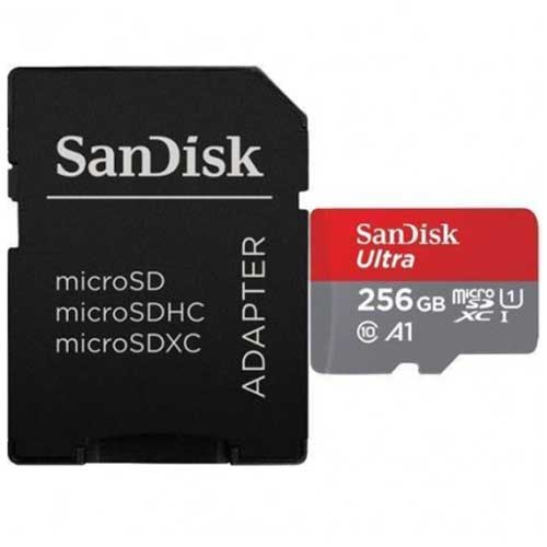 Карта памяти SanDisk MicroSDXC SDSQUAR-256G-GN6MA A1 UHS-I 100MB/s 256GB + SD адаптер