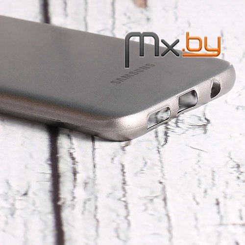 Чехол для Samsung Galaxy S7 edge накладка (бампер) Metal Slate силиконовый стальной