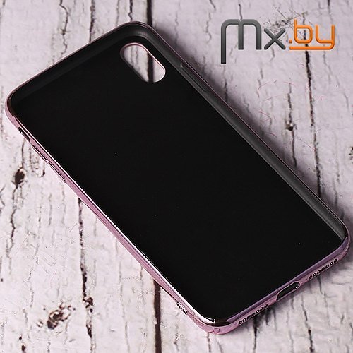 Чехол для iPhone Xs Max Mobile Cover пластиковый с силиконовым бампером розовый мрамор  