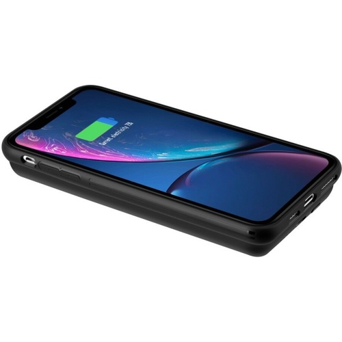 Магнитный чехол с внешним аккумулятором для iPhone Xs Max Momax Q.Power Pack Magnetic Wireless Battery Case 6000mAh (Черный мрамор) - фото3