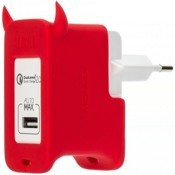 Сетевой блок питания Momax U.Bull Quick Charge 2.0 1 USB Charger 2.4A/18W, 9V/1.67A (UM1S) красный - фото