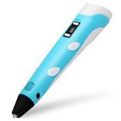 3D-ручка Myriwell RP-100B с LCD дисплеем 2-го поколения (голубая) - фото