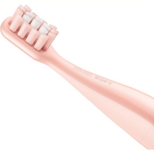 Сменные насадки для электрической зубной щетки Dr.Bei Q3-D04, 3 шт (Розовый) 