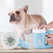 Чаша для очищения лап домашних животных PETKIT Pet Foot Clean Cup Cleaning Silicone Washing (Голубой) - фото