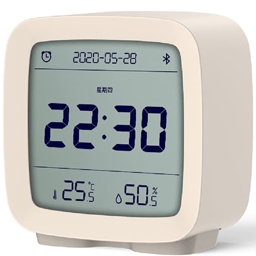 Умный будильник Xiaomi Qingping Bluetooth Alarm Clock (Серый) - фото2