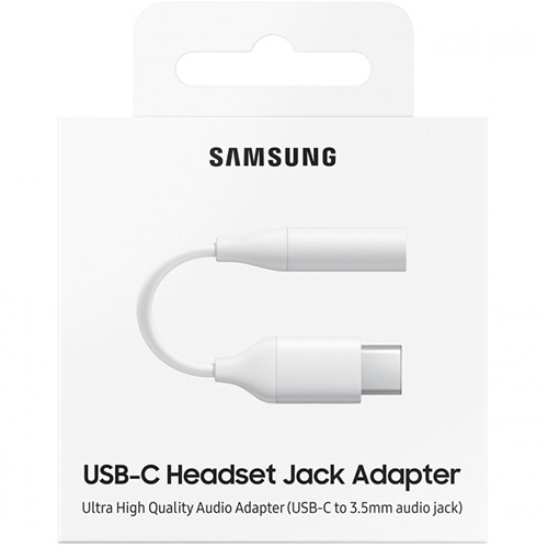 Переходник для наушников Samsung USB Type-C для наушников 3.5 мм (Белый)     - фото4