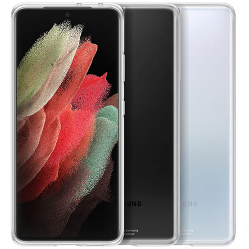 Чехол для Galaxy S21 Ultra накладка (бампер) Samsung Clear Cover прозрачный