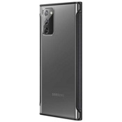 Чехол для Galaxy Note 20 накладка (бампер) Samsung Clear Protective Cover прозрачный/черный - фото