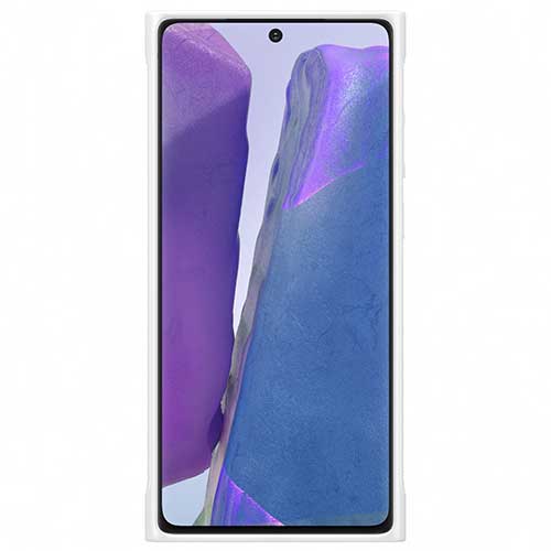 Чехол для Galaxy Note 20 накладка (бампер) Samsung Clear Protective Cover прозрачный/белый