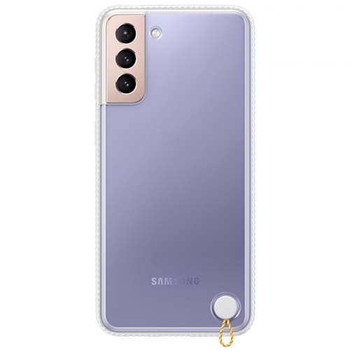 Чехол для Galaxy S21+ накладка (бампер) Samsung Clear Protective Cover прозрачно-белый