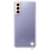 Чехол для Galaxy S21+ накладка (бампер) Samsung Clear Protective Cover прозрачно-белый - фото