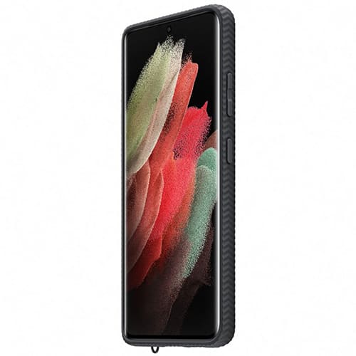 Чехол для Galaxy S21 Ultra накладка (бампер) Samsung Clear Protective Cover прозрачно-черный