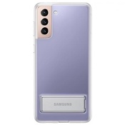 Чехол для Galaxy S21+ накладка (бампер) Samsung Clear Standing Cover прозрачный - фото
